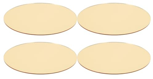 VALICLUD 4 St Gyllene Spegelbrickor Akrylbrickor för Smycken och Parfym Dekorativa Vintage Vanity Trays för Bröllop och Festligheter Lättviktiga och Mångsidiga Organisatörer för Hem och