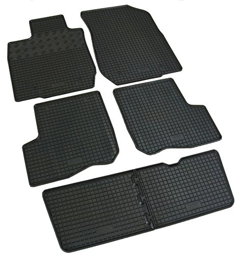 Gummi Fußmatten Set, 6teilig, Gummifußmatten Gummimatten Matten