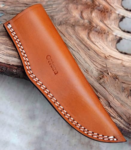 Ottoza TOP GRAIN Leather Knife Sheaths for Fixed Blade Knives, Leather Knife Sheath for Belt, Leather Knife Holster Belt Knife Holder, Vertical Knife Sheath for Belt No:46