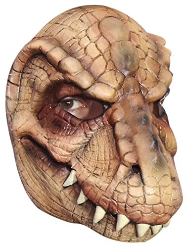 Maskworld Reptiloid Halbmaske aus Latex - für Halloween, Karneval, Horror- und Motto-Party