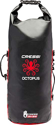 Cressi Octopus Dry Bag 30L Wasserdichter Rucksack Rolltop aus PVC Tarpaulin, Outdoor Backpack für Reise, Wandern, Sport, Surf, Tauchen, wasserdichte Tasche mit gepolsterten Schultergurten
