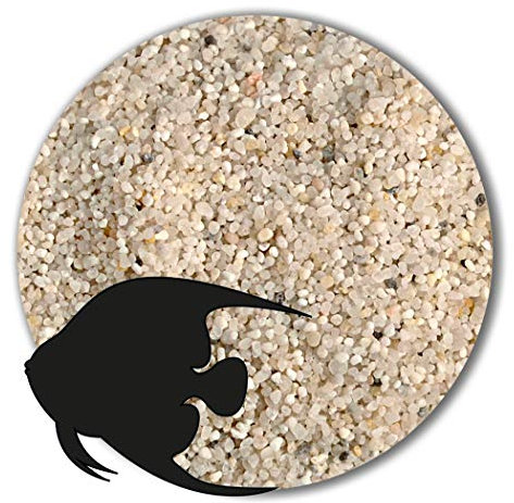 Anbobo Müller GmbH Aquariumsand weiß 10 kg Aquariumkies Natur feuergetrocknet und gerundet 25 Körnungen (0,4-1,4 mm)