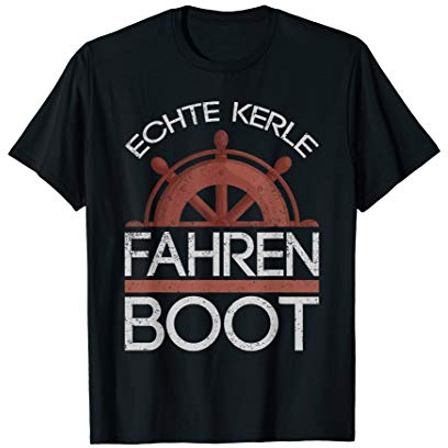 Männer Geschenk Skipper Segeln T-Shirt