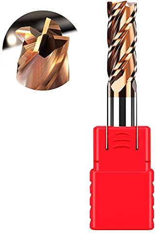 ASNOMY VHM Fräser 10mm Schaftfräser Hartmetal, AlTiN beschichtet 55 HRC 4 Schneiden, bohren, fräsen, schlichten, eintauchen, CNC, Wolframkarbid