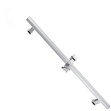 LIOPJH Barre de douche pour pommeau de douche - Colonne de douche réglable - Fixation murale avec support de fixation - Barre coulissante