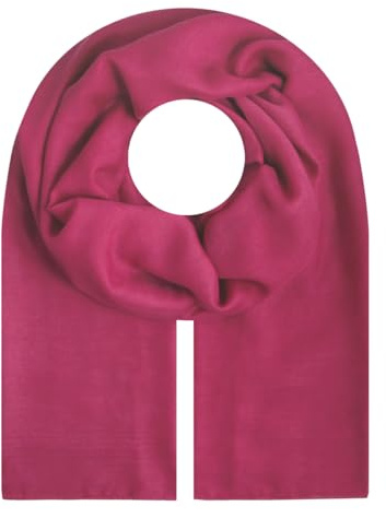 Majea Halstuch & Stola Aurora – XXL Tuch 180x100 cm, leicht & weich fallend – Elegantes Accessoire für Damen, vielseitig drapierbar (880011) - pink
