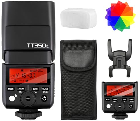 Godox TT350O Systemblitzgerät Kamerablitz Speedlite für Olympus 2.4G Wireless X System 1/8000s TTL HSS Mini 2500mAh Lithium Battery 0.1~2.2s Recycle Time Gehörena E-M10ll E-M5lI E-M1 E-PL8 E-PL7