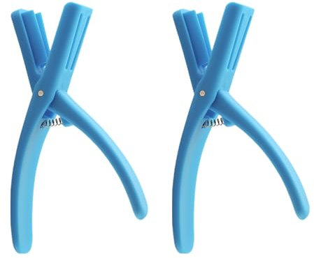 Porceosy Prawn Desheller Device Shellfish Cleaning Gadget 2 Pcs Crawfish Peeler Tool Shrimp Shell Opener Ergonomic Handle for Easy Crustacean Shelling Seafood Blue