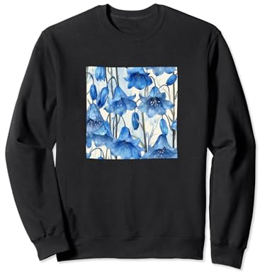 Graphique motif aquarelle fleur jacinthe des bois Sweatshirt