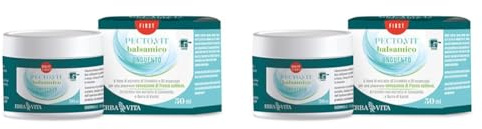 ERBA VITA Pecto.Vit Unguento Balsamico biologico prodotto cosmetico ad uso esterno per una piacevole sensazione di fresco e sollievo alle vie respiratorie - 50 ml (Confezione da 2)
