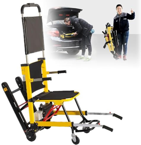 Sackkarre Treppensteiger,Treppensteiger Rollstuhl Für Erwachsene,Zusammenklappbarer Leichter Treppenrollstuhl,Verstellbarer Evakuierungs-Treppenstuhl,Treppen Transportkarre A