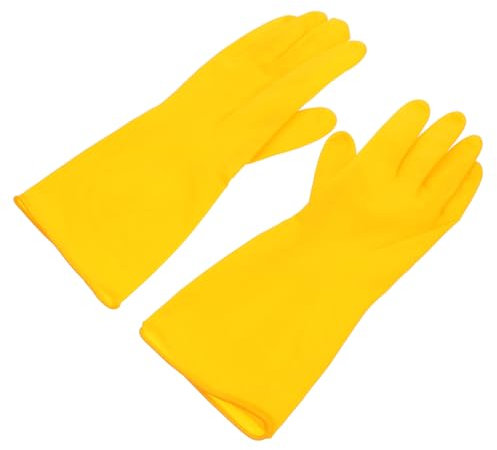 Zerodeko Haushaltshandschuhe Aus Latex Wiederverwendbare Und Rutschfeste Spülhandschuhe Extra Lang Für Küche Garten Und Reinigung Bequeme Passform Unisex