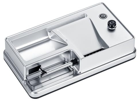 VDLLQYN, Máquina de llenado de Cigarrillos doméstica pequeña, con Pantalla Digital, diámetro del Tubo 6,5/8,0 mm ，Enrollador eléctrico de Cigarrillos(Silver,6.5mm)