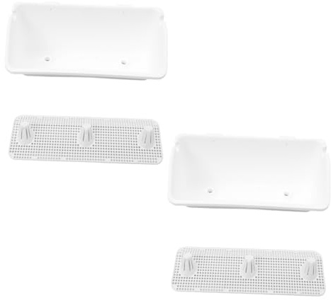 Toyvian 2 Pièces Bac à Fleurs Mural Pot de Fleurs pour Extérieur pour Jardin et Décoration Murale Installation Facile et Pratique
