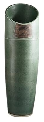 CJHFR472SG Classico Lavandino da Esterno in Ceramica con Rubinetto e Scarico, lavabo con piedistallo for Bagno da Giardino Lavabo da Bagno