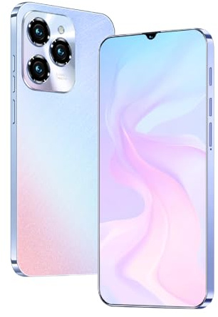 DEMANN GMBH Téléphone déverrouillé, écran de 6,3 Pouces, 2GB RAM + 16GB ROM/TF 128GB, 2MP + 8MP Double caméra, Support 4G LTE FDD TDD, Double Carte SIM, idéal pour Les débutants. (Beige White)