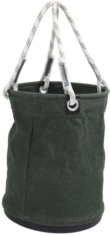 Qcwwy Seau à Outils Tout Usage, Matériau en Toile, capacité de Charge de 30 Kg, Mini Organisateur Portable pour la Construction et l'entretien 15,7 X 11,8 Pouces (GREEN)