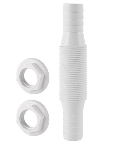 Trayne Double Ended Through Hull Connector, Heavy-Duty 3/4 ABS Hose Coupler For Bilge Pump Drain Pipe, Compatible With Boats, Yachts, Ships, RVs