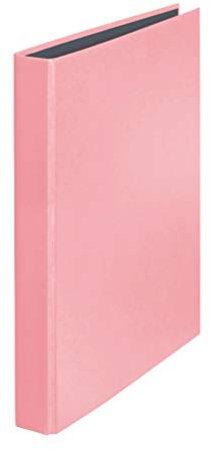 Original Falken PastellColor Ringbuch. Made in Germany. 2-D-Ring-Mechanik DIN A4 Füllhöhe 25 mm Flamingo-Pink Kalender Organizer Ring-Ordner Hefter Plastikordner ideal für Büro und Schule