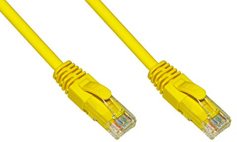 LINK Cable de Red categoría 6 A, sin apantallado, UTP AWG24, Color Amarillo, sin halógenos, 50 m