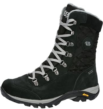 Brütting Damen Fenella Schneestiefel, schwarz/grau, 39 EU