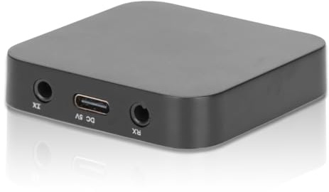 Receptor Transmisor Bluetooth 5.0, 2 en 1 Gratis para Enviar y Recibir Varias Señales, Tecnología de Baja Latencia Compatible con Transmisión de Sonido en Tiempo Real Adecuado para TV Cdplayer MP3
