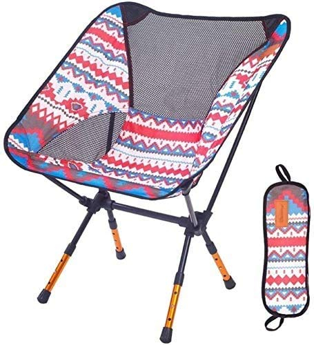 Sonnenliege Gartenstühle Liegestühle Reisehocker Rucksack, tragbarer Aluminium-Klapp-Campingstuhl Angelhocker Angelhocker Klapphocker (Farbe: Rot, Größe: 57 * 43 * 71 cm) Sonnenliegestuhl