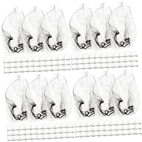VILLCASE 4 Sets Elastisches Netz-haarknoten-abdeckungs-ballett-haarnetz Für Frauen Unsichtbar Und Bequem Für 60 Stück * 4