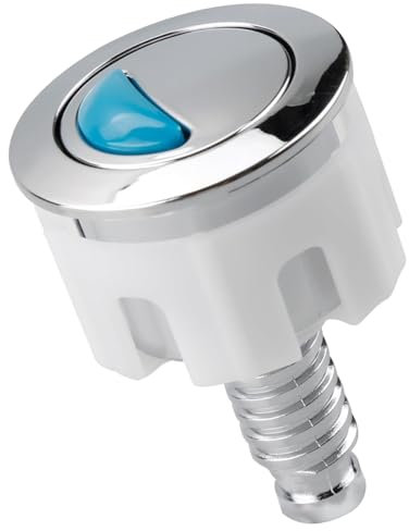 Toilet Flush Button - Round Head Dual Toilet Push Button for Cistern Tank, Flush Valve Replacement, Easy Installation, Durable and Efficient, Sleek Design for Modern Bathrooms