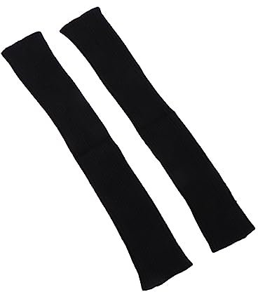 OATIPHO Warme Lange Winterhandschuhe ohne Finger für Damen mit Daumenloch Elastische Armstulpen aus Strickmaterial für Kaltes Wetter