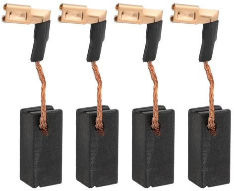 ECSiNG 2 pares de escobillas de carbono de repuesto N183725 compatibles con amoladora angular Dewalt DWE4050 DWE4887N DWE4056 DWE4057 DWE4157 (16 x 7,7 x 6 mm)