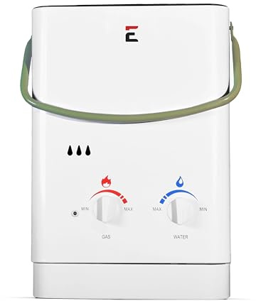 Chauffe-eau instantané portatif d'extérieur CEL5 5 LPM, 37 mbar