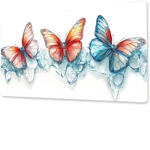 jeihenhg Sunset large mouse mat gaming, 1200x600x3mm mouse pad extended, Mousepad Large mouse pad gaming, Office desk mat, with slip base desk pad edge, Mousepad gaming waterproof Tree N-8