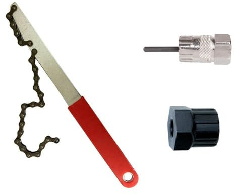 Qsvbeeqj Fouet de chaîne de vélo, outil de retrait de cassettes de vélo, outil de réparation de chaîne de vélo, facile à utiliser