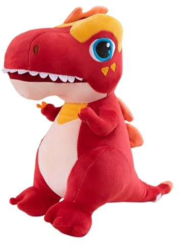 champracer Dino Kuscheltier,Plüschtier Dinosaurier Dino Stofftier Kuscheltier Plüsch,Tyrannosaurus Rex Stofftierpuppe Dinosaurier Kuscheltier Geschenk für Baby,Kinder,Erwachsene (40cm,rot)
