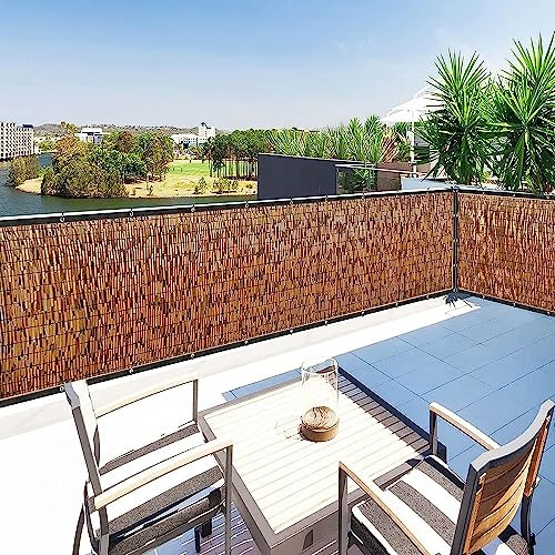 Valla de privacidad para exteriores – Sombrillas de filtro de luz para patio y jardín, fácil montaje, 80 cm x 400 cm, protección UV, resistente a la intemperie