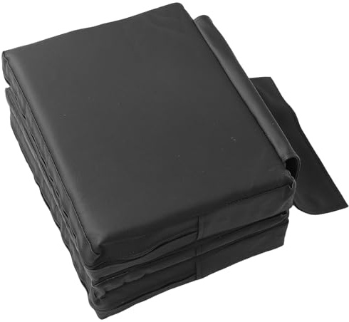 Uonlytech Coussin Rehausseur Épais 3 Couches pour Garçon et Filles, Siège Rehausseur Noir Lavable pour Fauteuil de Coiffure et Salon, Coussin Stabilisant pour Coupe de Cheveux et Manucure,