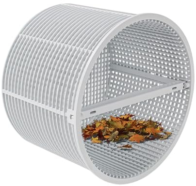 Heavy Duty Pool Strainer Basket - Professional Ground Skimmer | Durable Skimmer Basket, Effective Pond and Swimming Pool Cleaner Supplies, For Leaves, Debris and Easy Maintenance