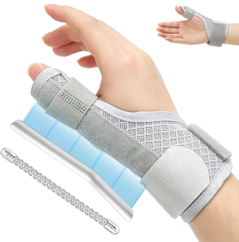 ZUYIST Lätt handledsbandage med metallskenor, bionisk karpaltunnelskena, justerbart handledsstöd för RSI, senskidinflammation, karpaltunnelsyndrom, skena för kvinnor och män
