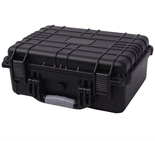 Tidyard Kamerakoffer Wasserdicht Klein Universalkoffer mit 3 Schaumstoff Schutzkoffer Transportkoffer Fotokoffer für Kamera, Staubdichter Koffer, 27x24,6x12,4 cm