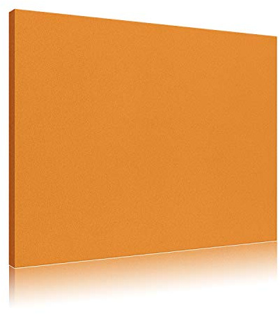 AbsorPic Stoff Premium Breitband Schall Absorber verbessert die Raumakustik | deutlich weniger Nachhall | Akustikbild 100 x 150 x 3cm - orange - Viele Größen und Farben - Made in GERMANY, Köln