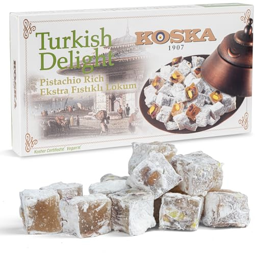 Delicias turcas con pistachos 500g Turkish delight with Pistachios 500g