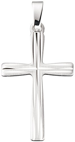 Jobo Damen-Anhänger Kreuz aus 14 Karat 585 Weißgold