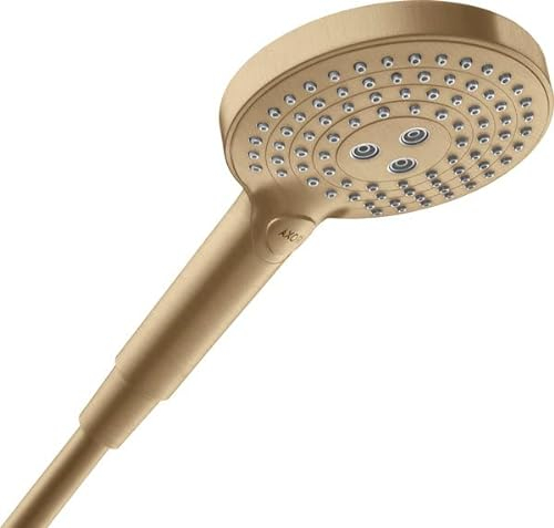 hansgrohe AXOR ShowerSolutions Handbrause 120 3jet, Farbe: Brushed Bronze