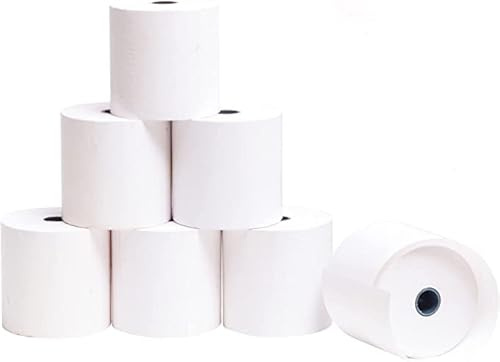 C&P Rollos Papel Térmico 80x60x12 mm para Sumadora Impresora TPV, Sin Bisphenola (8 unidades)