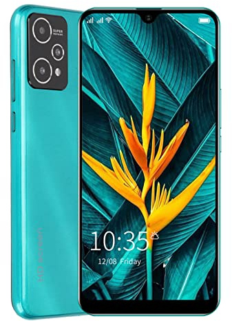 Smartphone 9 Pro+ da 6,1 Pollici, 3 GB ROM 32 GB MT6779 Dual Card Dual Standby Riconoscimento Facciale a Schermo Intero Cellulare per Android 6 (Verde)