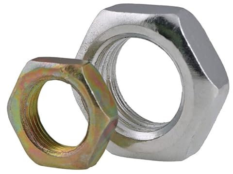 TOFIMA 10 Teile/Satz GB6173 Verzinkt/Farbe Zink/Nickel Dünne Feinzahn Sechskantmutter M7-M16 (Size : M7 X 0.75 X 2 Color)