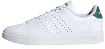 adidas Advantage 2.0 Shoes, Zapatillas de Deporte Hombre, Cloud White Core Black Green, 44 EU
