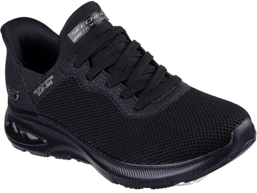Skechers Bobs Unity Pinch of LuckSneaker för kvinnor, Svart textil syntetisk trim, 38 EU