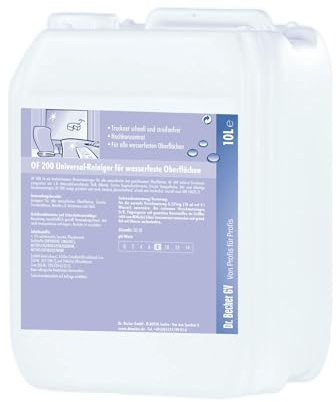 Dr. Becher OF 200 Universal-Reiniger für wasserfeste Oberflächen - 10 Liter | Kanister (10 l)